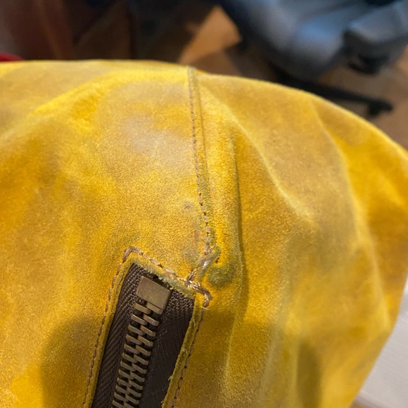 Donald J. Pliner yellow cowhide shoulders bag - Picture 7 of 11